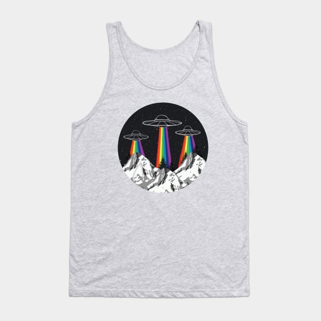 Rainbow Ufo Tank Top by annagrrrl